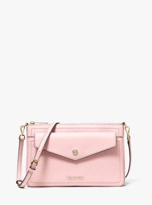 Damske Spojková Taška Michael Kors Maisie Medium Pebbled Leather 3-in-1 Ruzove Biele - Kabelky Michael Kors Nejlevnejsi | PFQEI-7046
